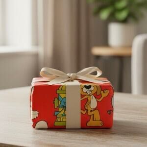 adult humor Retro Comic Animal Wrapping Paper American Greetings Giant Sheet